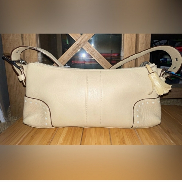 Coach Hamilton Pebbled Leather Small Shoulder Bag y2k bag coach - Picture 3 of 4